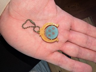 Vintage Good Luck Keychain Charm Plastic 1950s /1960s