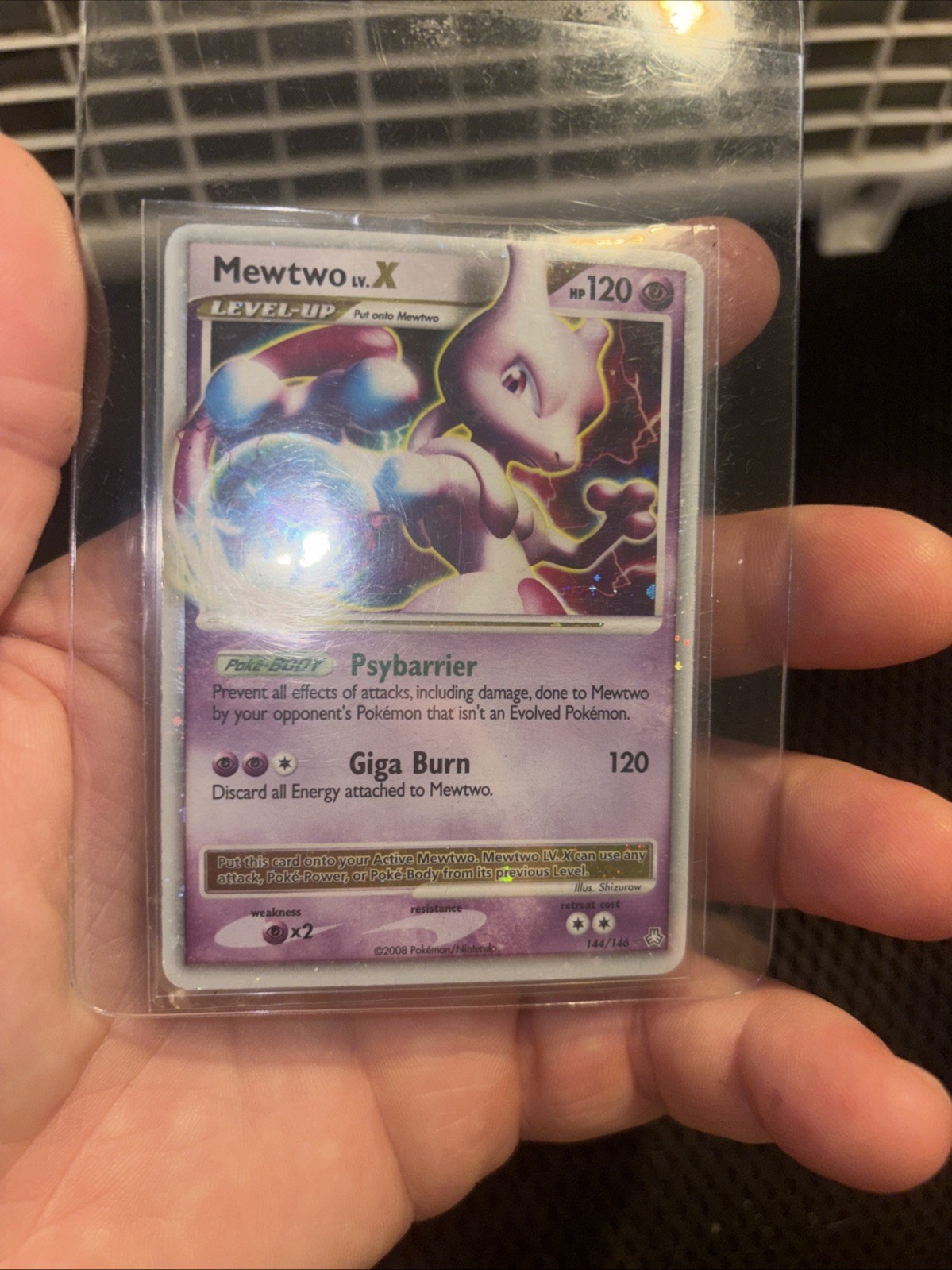 Mewtwo LV.X 144/146 Legends Awakened Holo