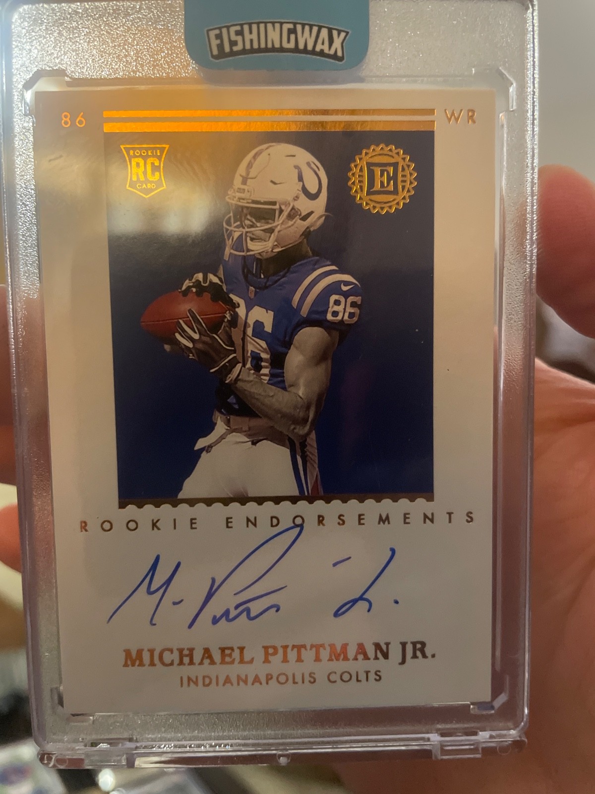 Michael Pittman Jr. Panini Encased Rookie Endorsements #REMP Base