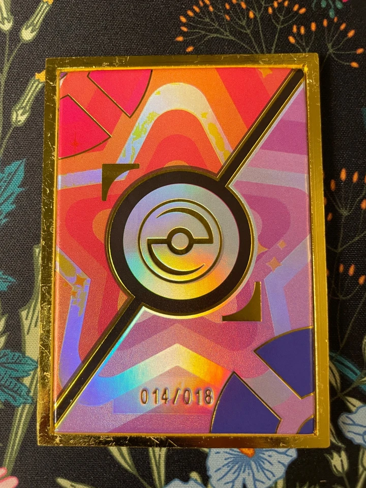 🔥 Gold Frame Pikachu Metal Card 14/18 Non-TCG Pokémon Eif Origin 3.0 MG 013🔥 - Image 4 of 4