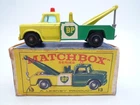 VINTAGE MATCHBOX LESNEY No.13d DODGE WRECK TRUCK IN ORIGINAL BOX 1965