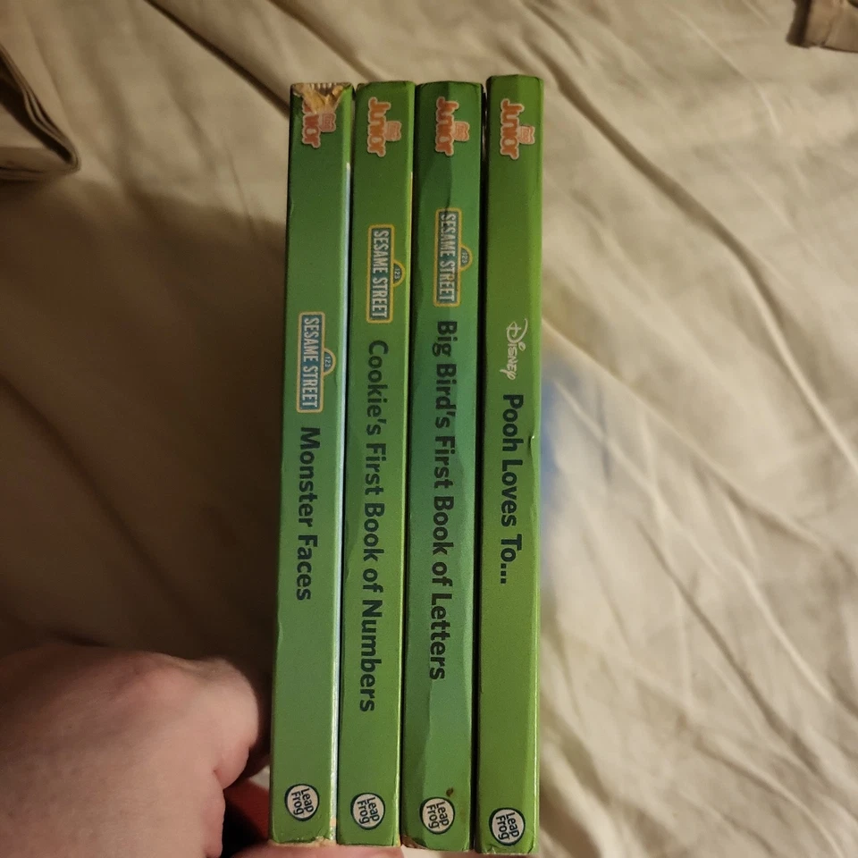 LeapFrog LeapReader TAG Junior Books Lot of 4 Letters/Face/Number/pooh loves to - Image 3 of 4