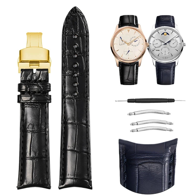 Leather Wrist Band for Patek Philippe JLC Piaget Replace Watch Strap 20x16mm