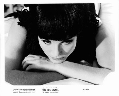 Elsa Martinelli laying down in the film The 10th Victim 1965 Old Photo