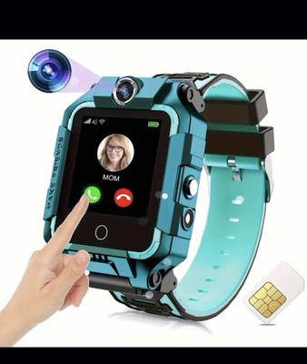 4G Waterproof Smartwatch   Nano SIM, Video Call, GPS, Camera, SOS, Touch Screen