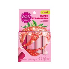 BUY 2 GET 1 FREE (Add 3) eos Lip Balm Gift Set- Super Strawberry 4-Pack