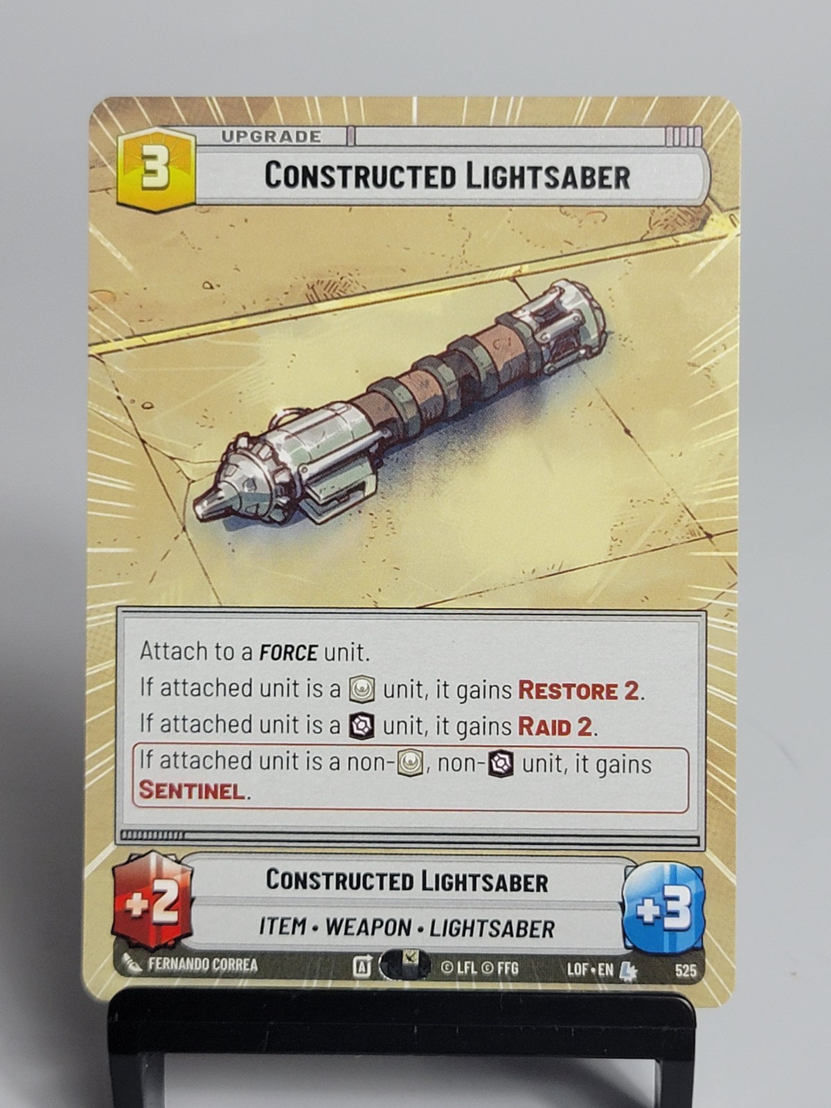 Star Wars Unlimited - LOF - Constructed Lightsaber - Hyperspace