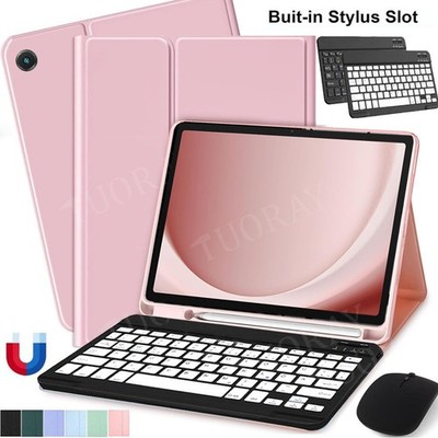 QWERTZ Tastatur Hülle Maus Für Samsung Galaxy Tab A11+ A9+ S11 S10 Lite S9 FE