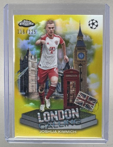 Joshua Kimmich 2023 Topps Chrome UEFA #LC-6 Yellow Refractor London Calling /125