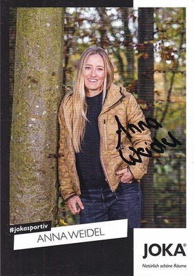Anna WEIDEL - Deutschland, Gold EM 2025 Biathlon, Original-Autogramm!