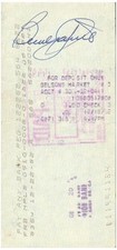 Beverly Garland Signed Autographed Cancelled Check