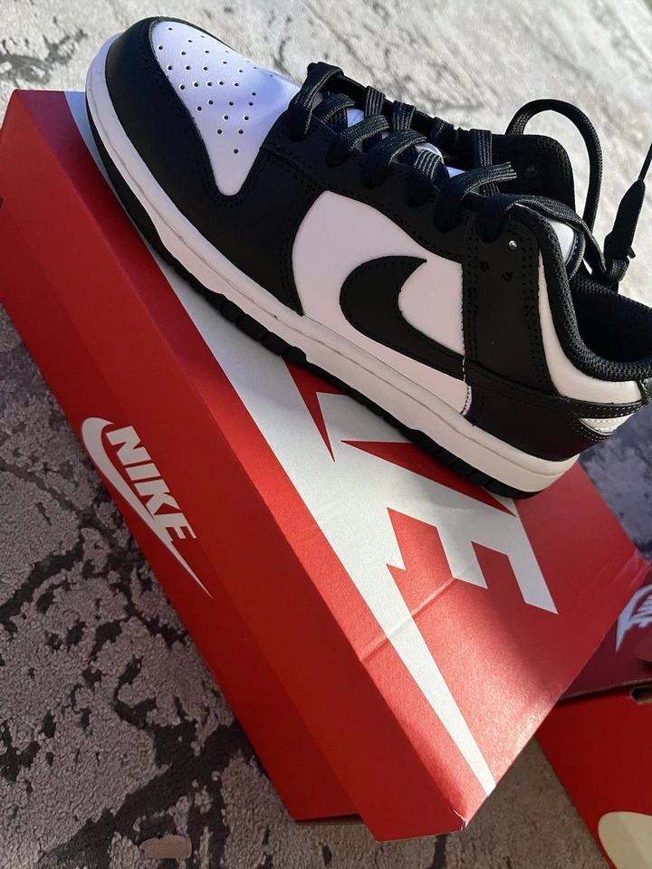 Nike Dunk Low Retro WOMEN'S 8.5 White Black Panda DD1503-101 Sneakers Shoes - Image 4 of 4