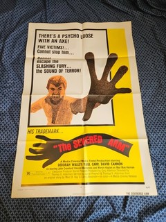 1974 THE SEVERED ARM Original One Sheet Poster 27x41 CANNIBAL HORROR MYSTERY