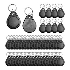 Rewrite Tag Keyfobs 125KHz 50pcs RFID Proximity Writable Black T5577 Access   
