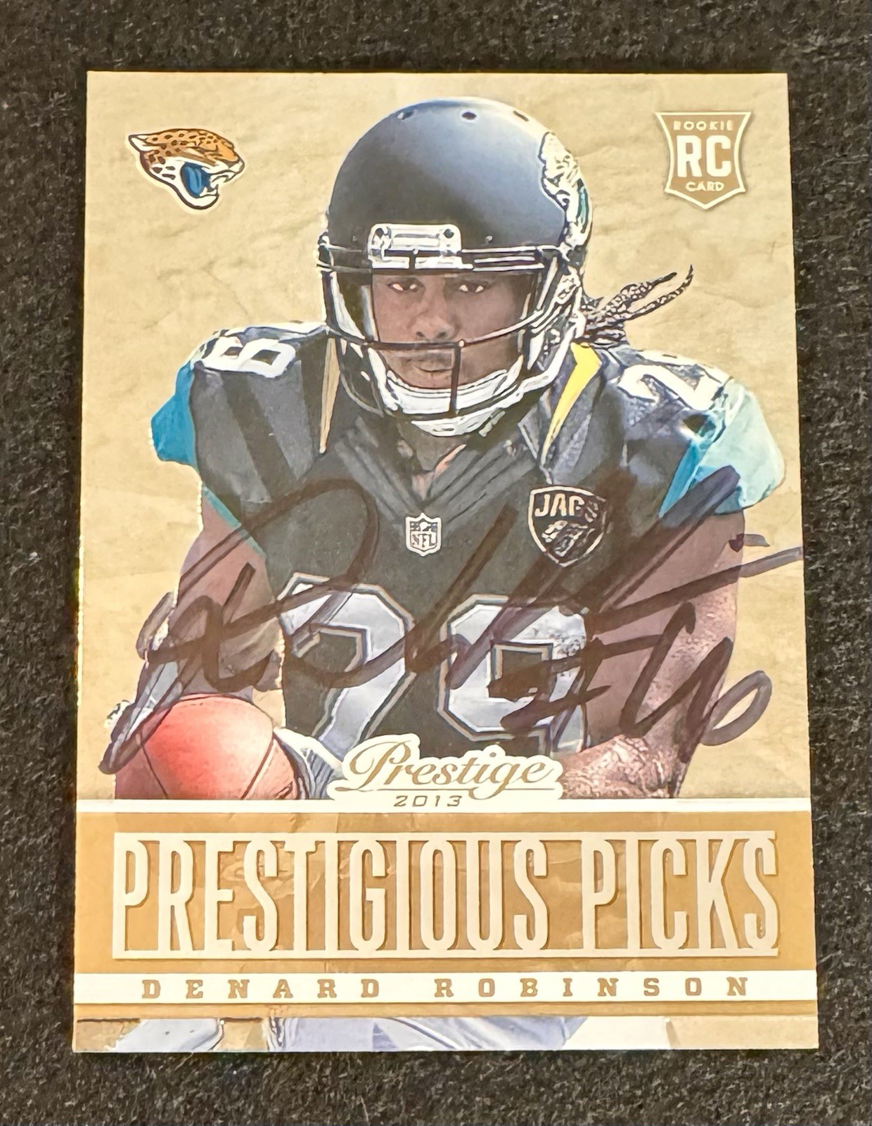 Denard Robinson Panini Prestige Prestigious Picks #33 Gold