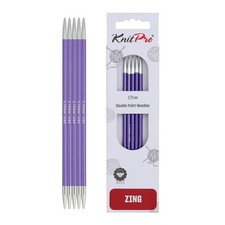 KnitPro Zing Double Pointed Needles US Size 5...
