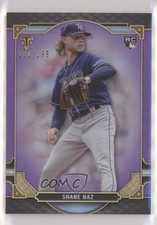 2022 Topps Triple Threads Amethyst 201/299 Shane Baz #14 n1u
