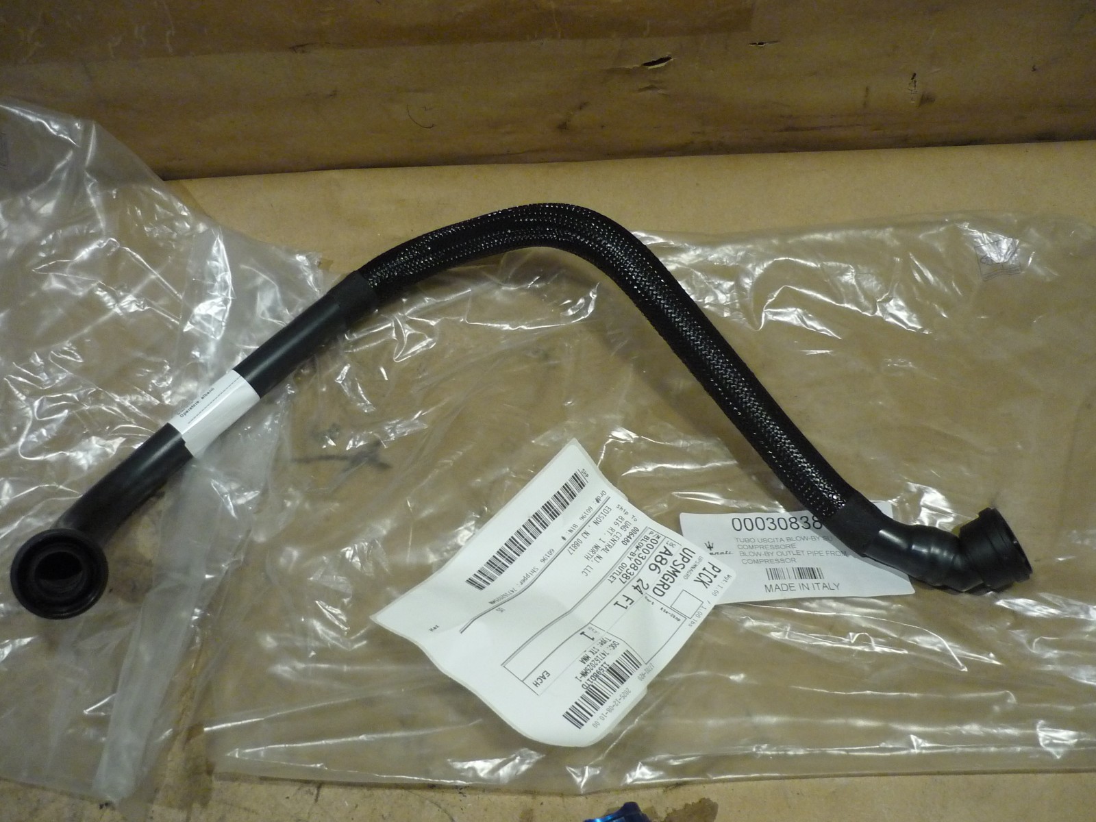 Maserati Ghibli, Quattroporte -Blow-by Outlet Pipe From Compressor -P/N 308387