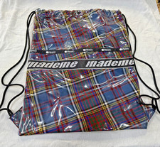 LeSportsac x MadeMe Collaborative Plaid Fabric Drawstring Backpack - MINT