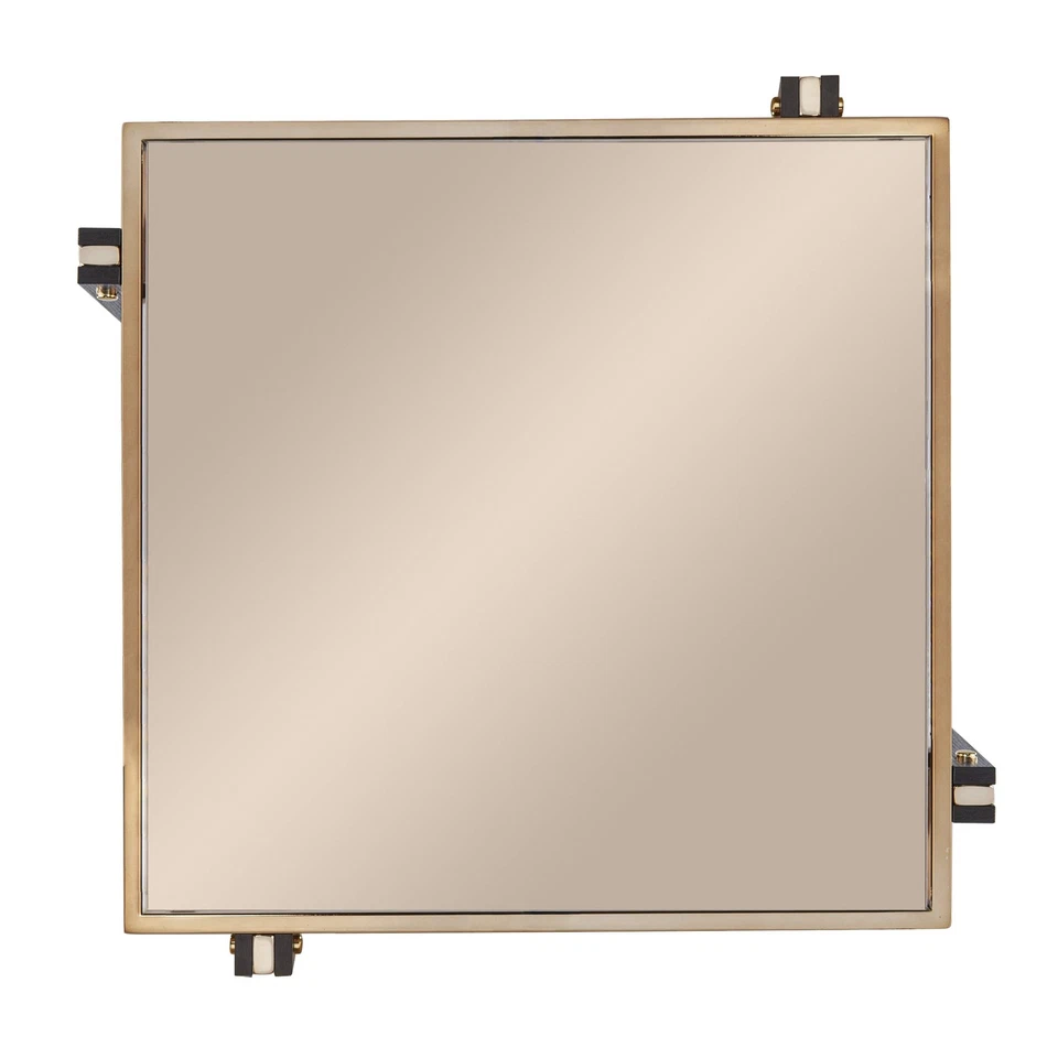 Зеркальный верхний столик Thornsett из смешанных материалов, шампанское - Изображение 3 из 4