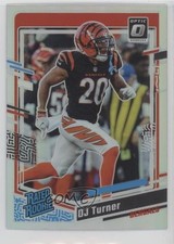 2023 Panini Donruss Optic Rated Rookie Holo Prizm DJ Turner #220 11ds