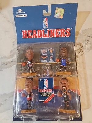NEW 1996 Corinthian NBA Headliners Action Figure Centers 4-pc set