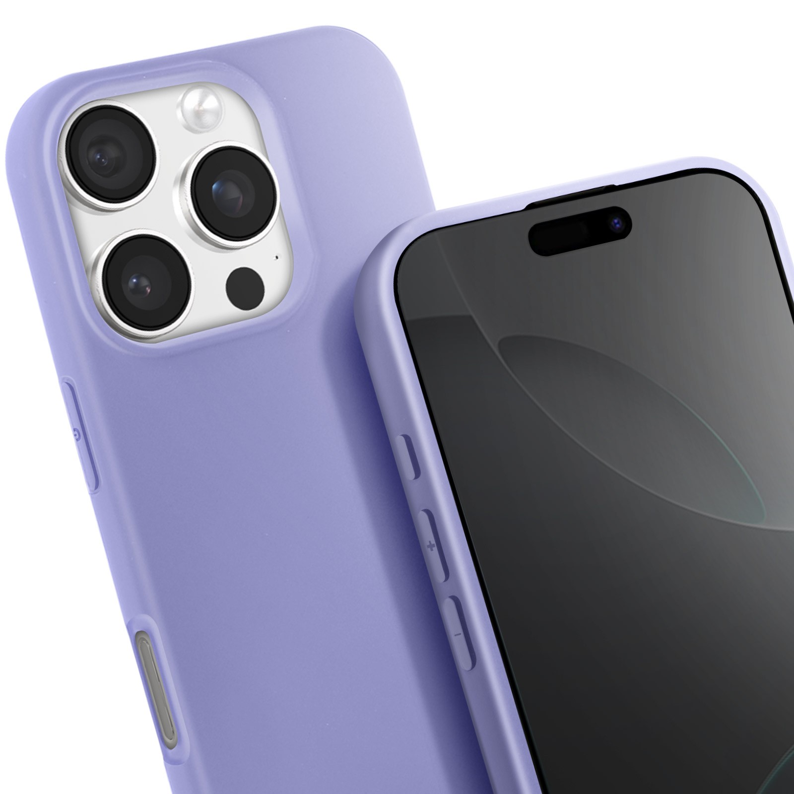 Coque silicone iPhone 16 Pro Max Soft Touch lavande premium - 4