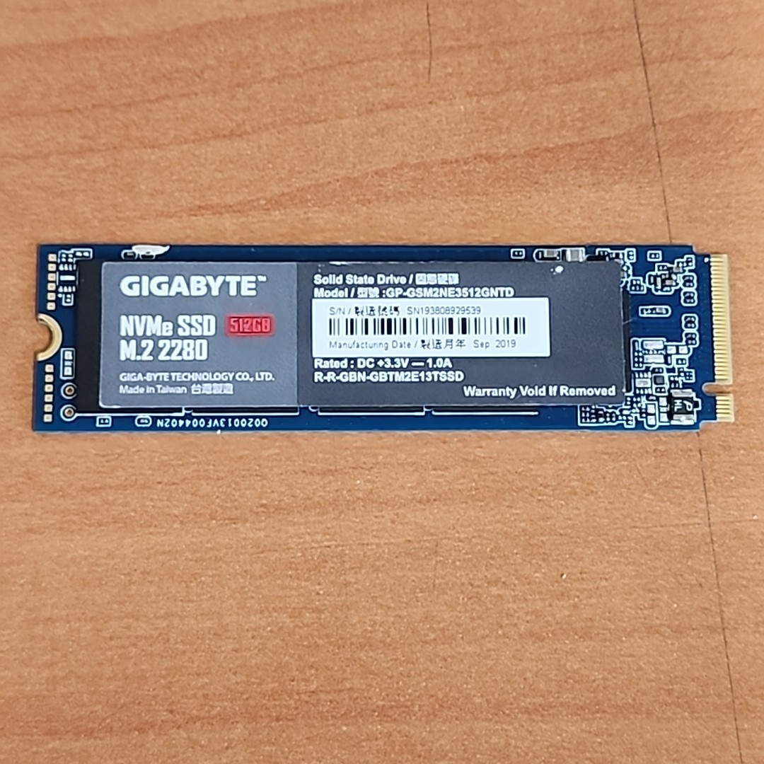 Gigabyte NVMe SSD 512GB M.2 2280 GP-GSM2NE3512GNTD | eBay
