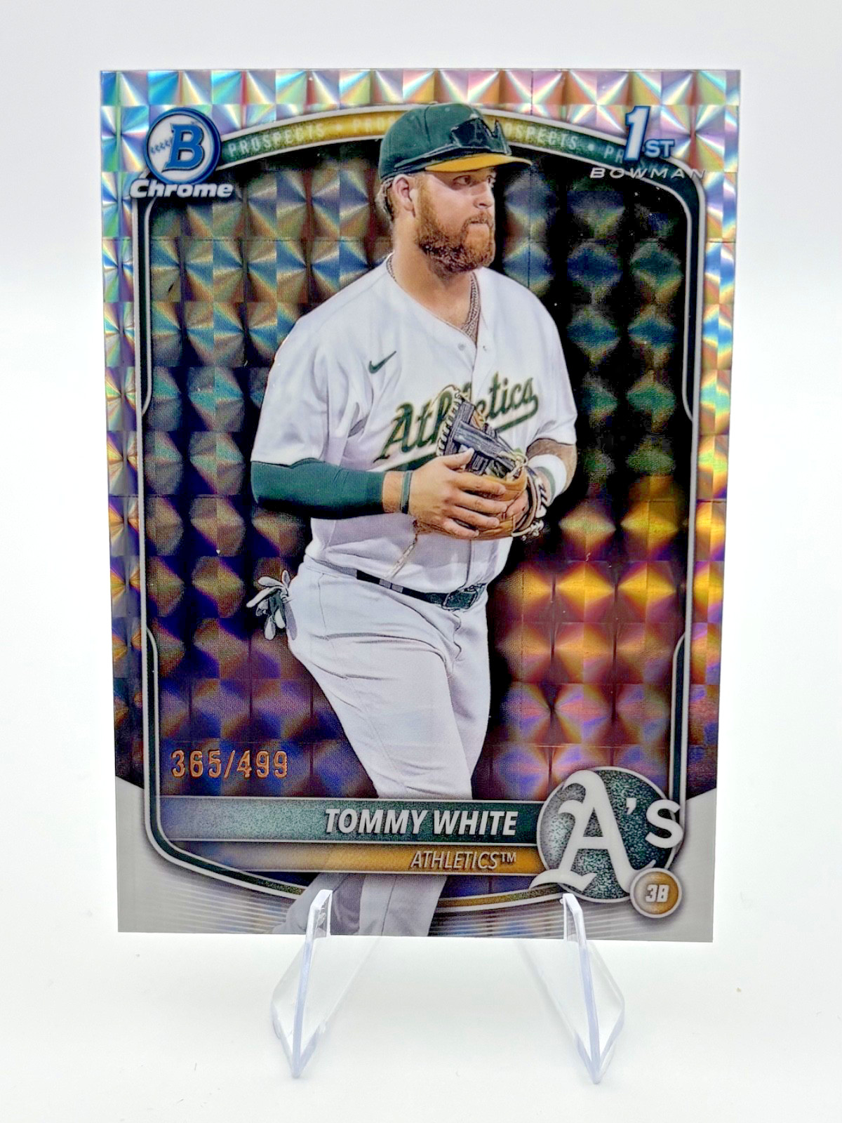 Tommy White 2025 Bowman Chrome #BCP-251 1st Geometric Refractor /499