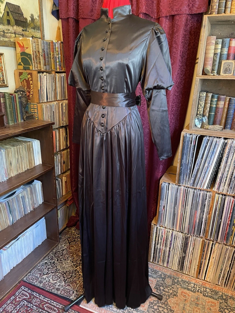 Vestido Victorian Choice Reproducción Años 1800 Negro Mediano Western Para Mujer’s