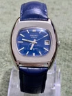 Vintage Seiko Automatic 6308 Blue Dial Unisex Watch Rare Watch Leather Strap