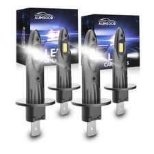 4x H1 LED Headlight Bulbs Conversion Kit High Low Beam Super Bright 6000K White