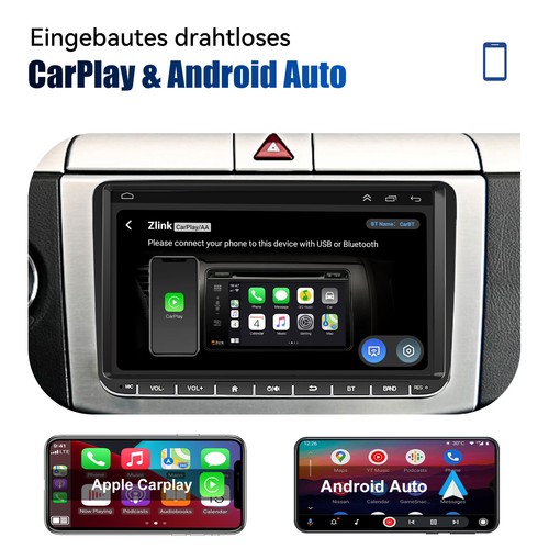 DAB+ Für VW GOLF 5 6 EOS Tiguan Polo Touran Android 14 GPS NAV Carplay Autoradio - Bild 8 von 15