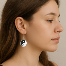 Orecchini Yin Yang - Orecchini Yin e Yang - orecchini con Yin e