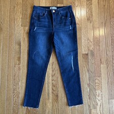 Democracy Skinny Jeans Ab Technology Women's Size 6 Stretch Dark Wash Blue