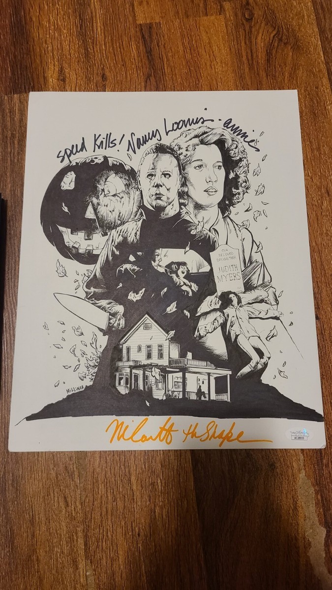 Nick Castle Signed Original Box Art Halloween Michael Myers