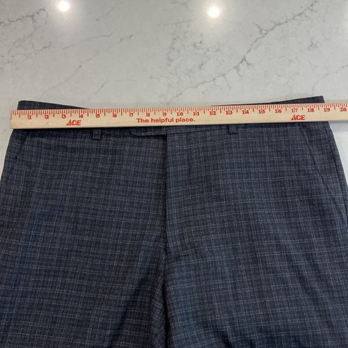 DANIEL HECHTER Mens Gray Plaid Check 100% WOOL SUIT Jacket Sz 44L Pants 38x32 - Picture 12 of 16