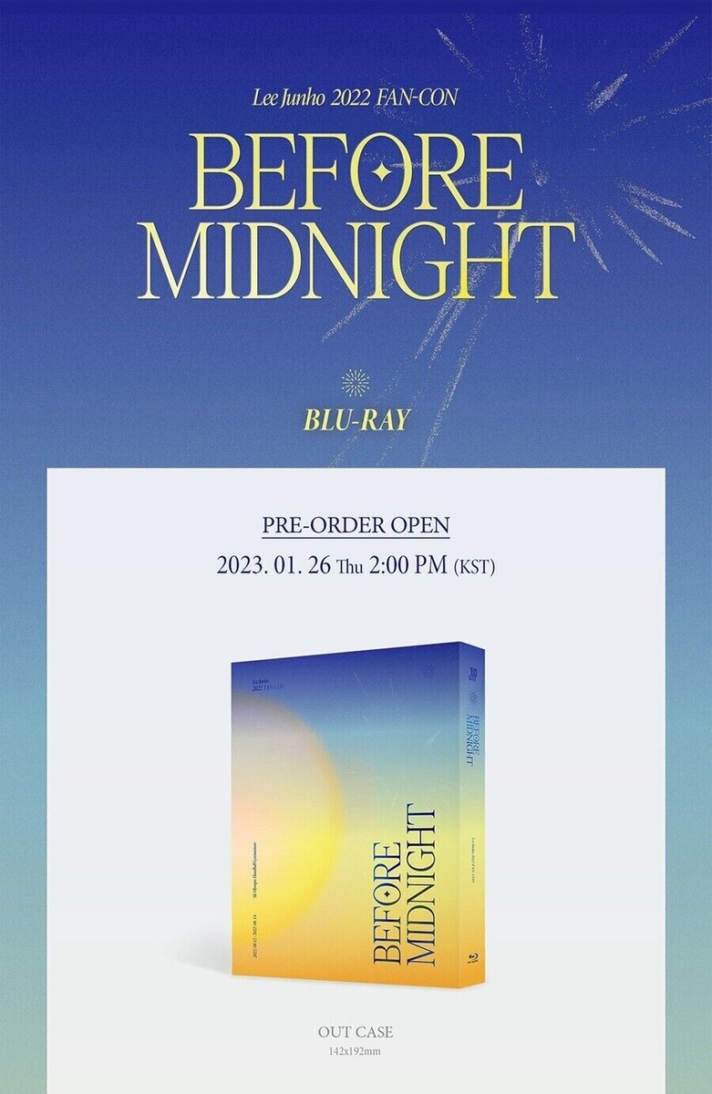 2PM LEE JUNHO 2022 FAN-CON BEFORE MIDNIGHT BLU-RAY /2CD+Foto