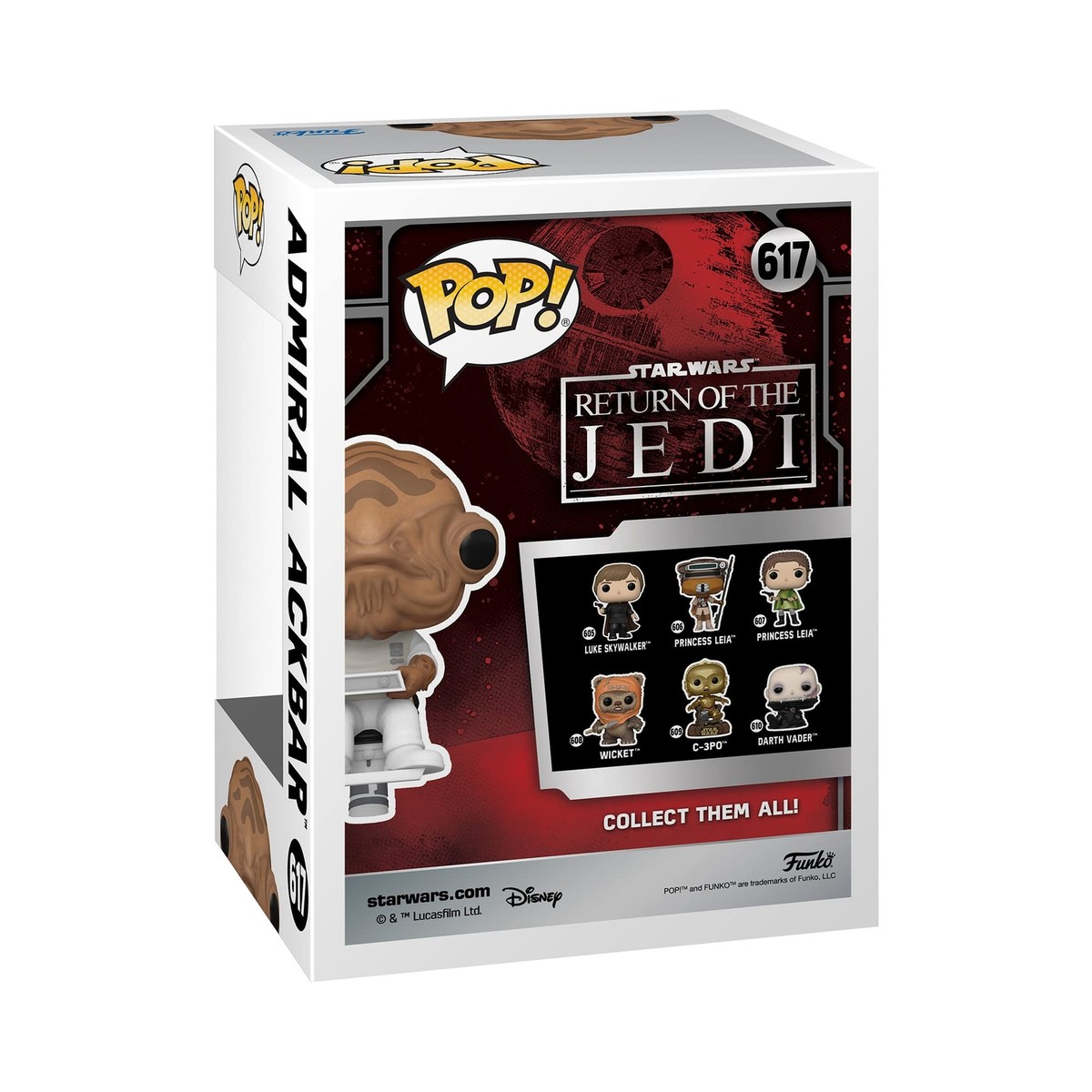 Funko POP! Star Wars Admiral Ackbar Vinyl Bobble Head (Sitting