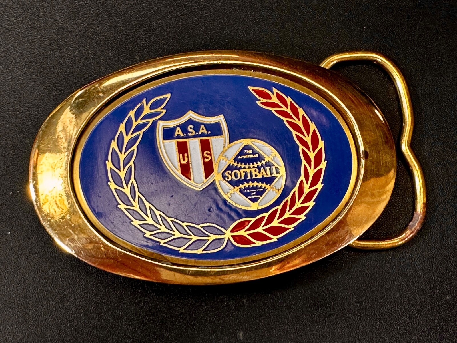 A.S.A. U S Softball Solid Brass Commemorative Col… - image 12