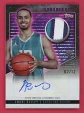 Amari Bailey RPA RC Patch Auto /12 2024 Topps Midnight #RJA-AB Rookie Autograph