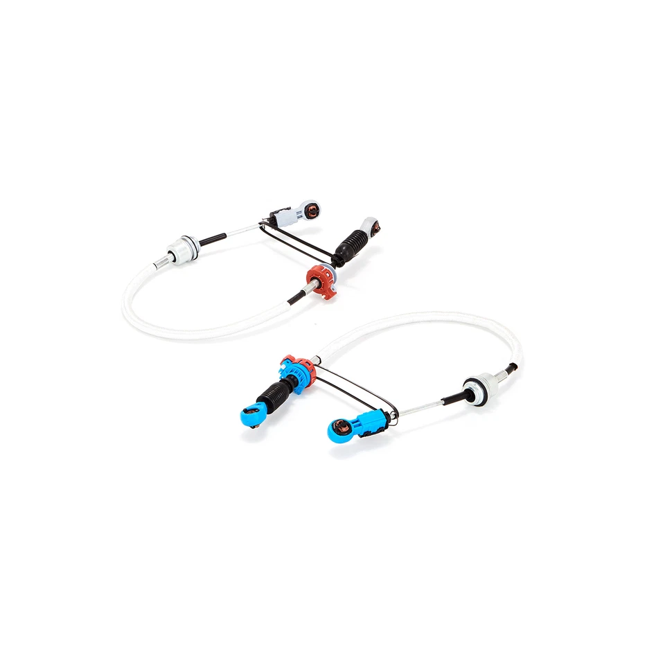 FORD TRANSIT MK6 2000-2006 2.0 FWD DIESEL GEAR SELECTOR CABLES PAIR GREY BLUE - Image 2 of 2