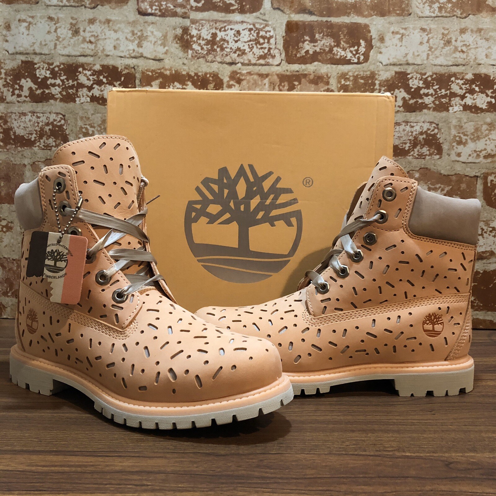 cream timberlands womens