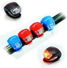 Bike Front And Back Rear Light Silicone Bike Tail Light Rear Bicycle Light Set B
