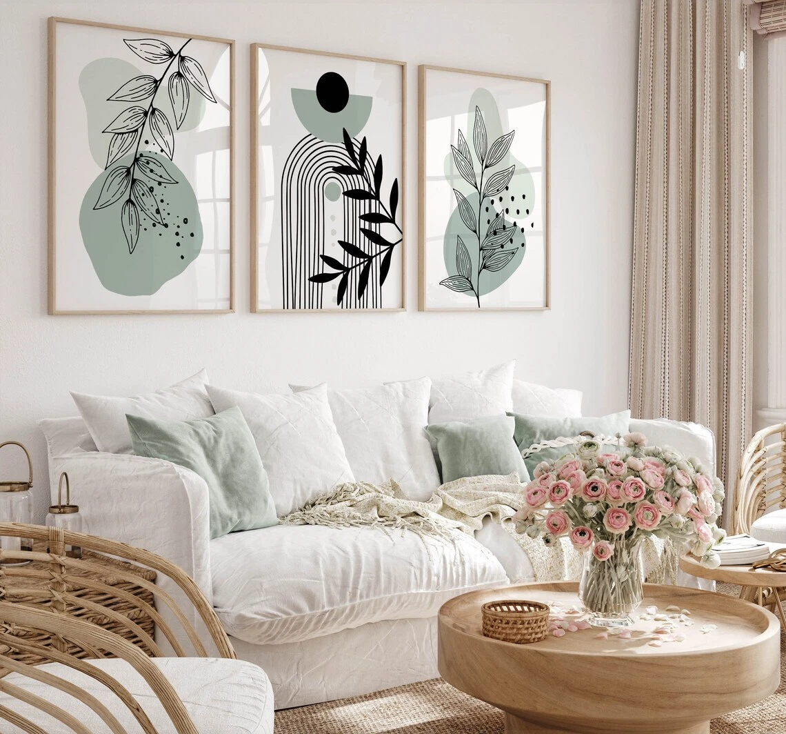 Wall decor cheap mid century modern