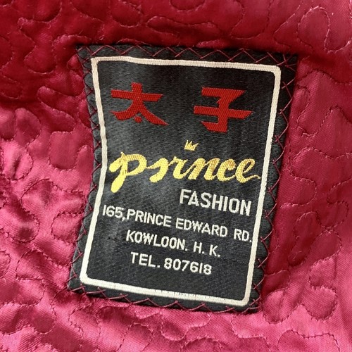 RARE Vintage 40s 50s PRINCE FASHION Pea Dress HONG KONG DESIGNER Coat Jacket S/M - Picture 8 of 10