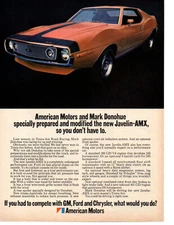 1971 AMC JAVELIN-AMX 401 ~ ORIGINAL PRINT AD