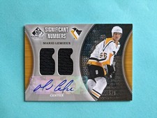 2009-10  SP Game Used. Significant Numbers. Mario Lemieux auto jersey . #5/6 !!