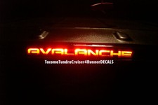 Fits Chevy Avalanche 3rd Brake Light Decal 2007 2008 2009 2010 2011 2012 2013