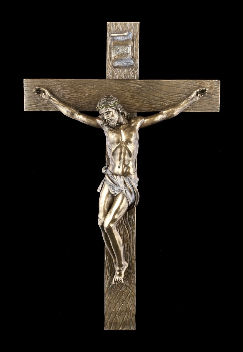 Crucifix Wall Relief - Jesus On Cross - Veronese Religion Wall Decoration Cross